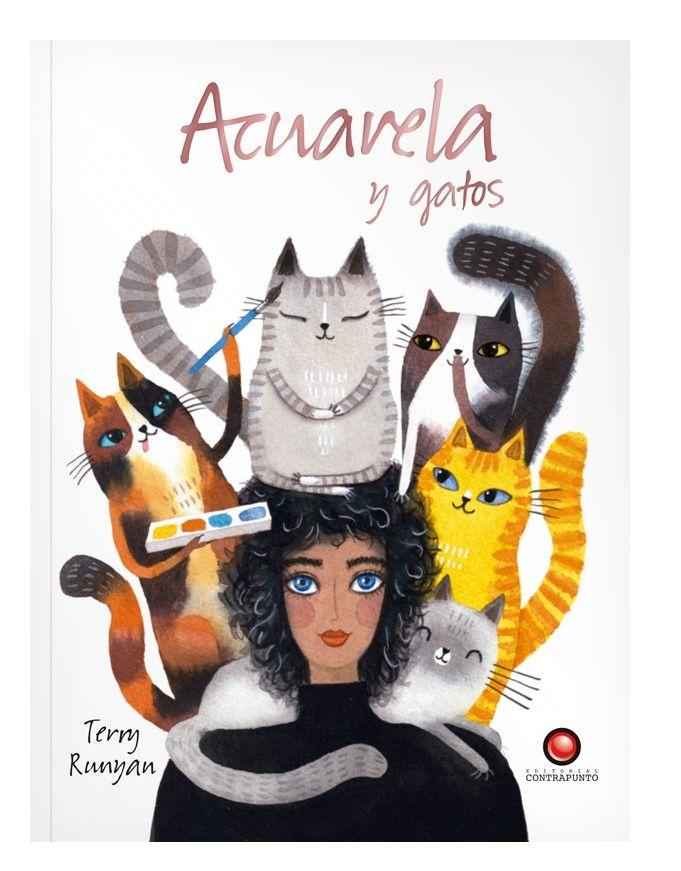 Acuarela y gatos-0