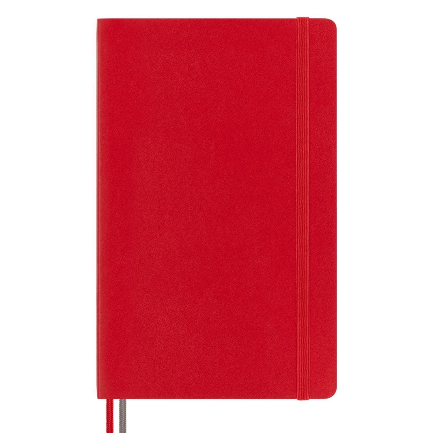 Cuaderno Moleskine expanded-Tapa Blanda-Large- Rojo-De rayas-0