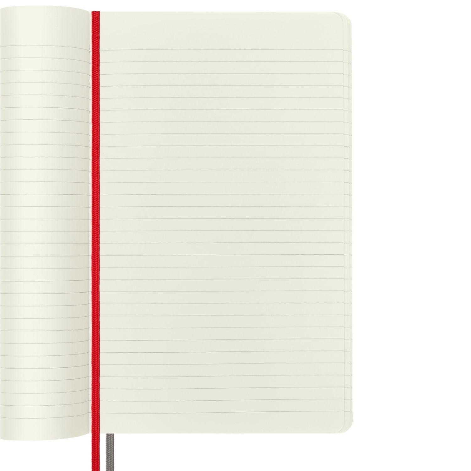 Cuaderno Moleskine expanded-Tapa Blanda-Large- Rojo-De rayas-1