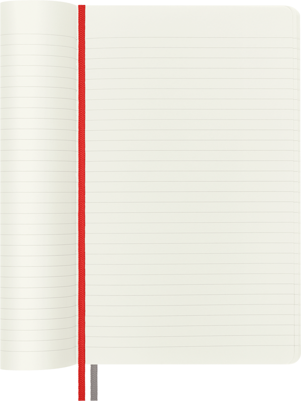 Cuaderno Moleskine expanded-Tapa Blanda-Large- Rojo-De rayas-5
