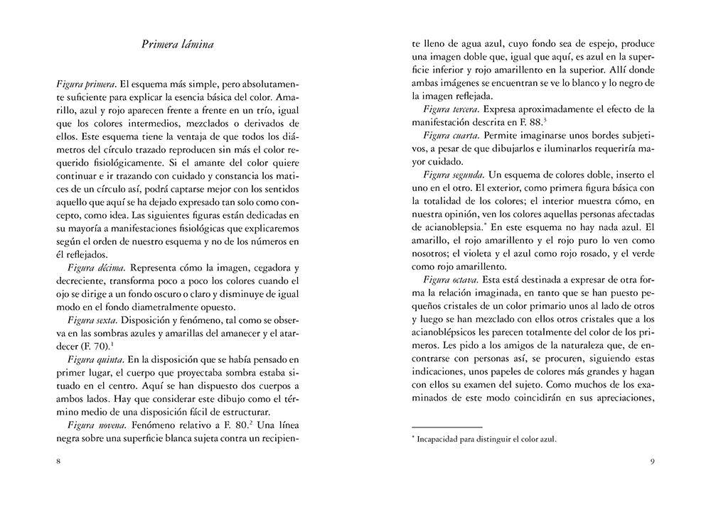 Libro Teoria De Los Colores. Las Laminas Comentadas-2