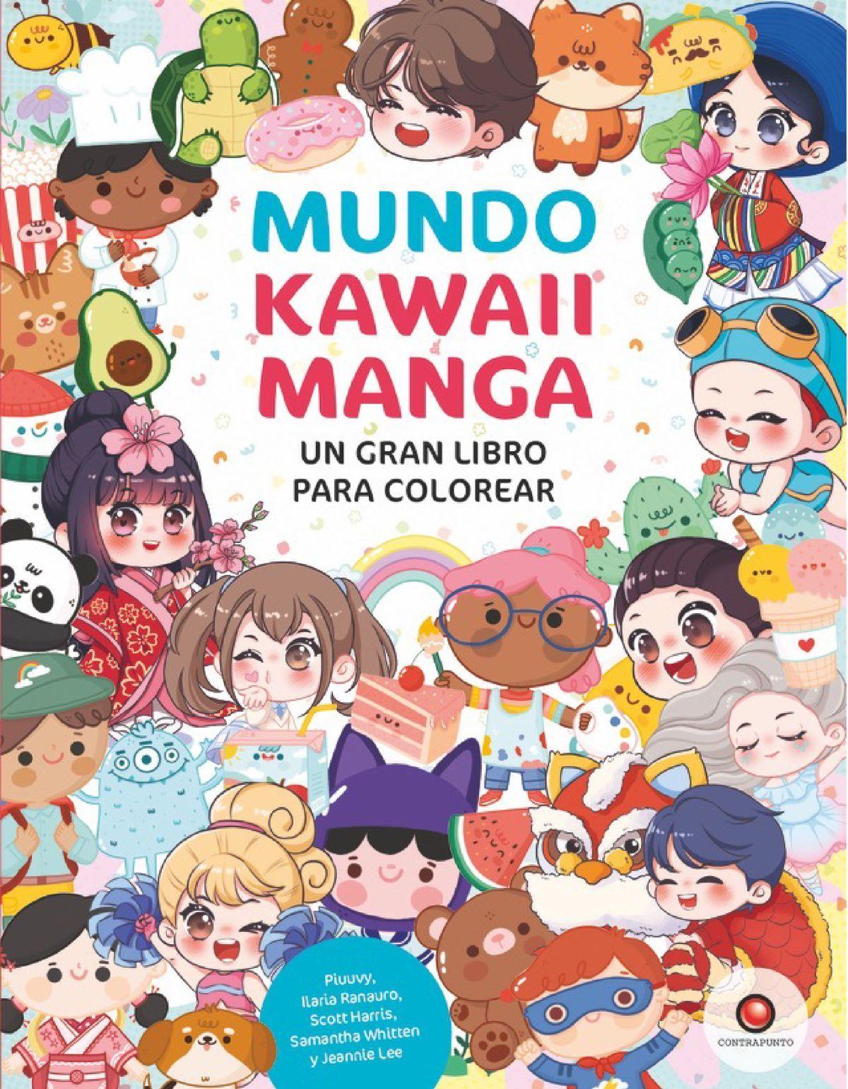 Mundo Kawaii Manga. Un gran libro para colorear-0