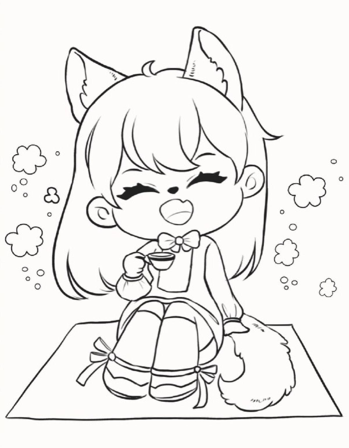 Mundo Kawaii Manga. Un gran libro para colorear-1