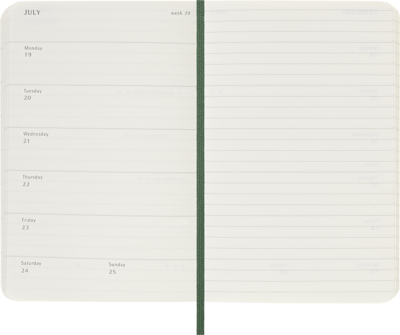 Agenda 2027 - Semanal - T. Blanda - Pocket - Verde mirto-1