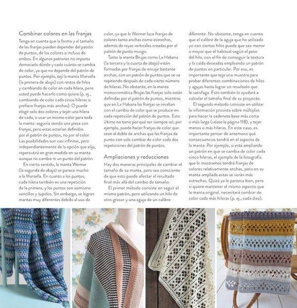 Mantas Con Franjas De Ganchillo (Crochet)-5