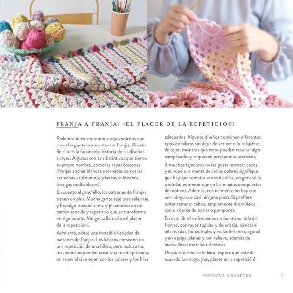 Mantas Con Franjas De Ganchillo (Crochet)-6