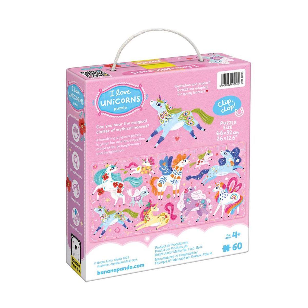 Puzzle I love Unicorns (60 piezas) 4+-5