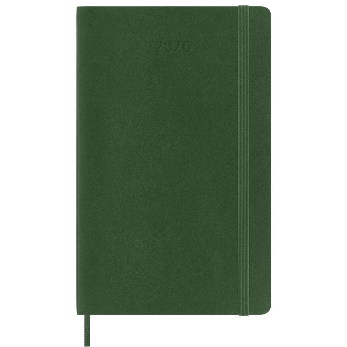 Agenda Moleskine 2026 - Semanal - Tapa blanda - Large - Verde mirto-0