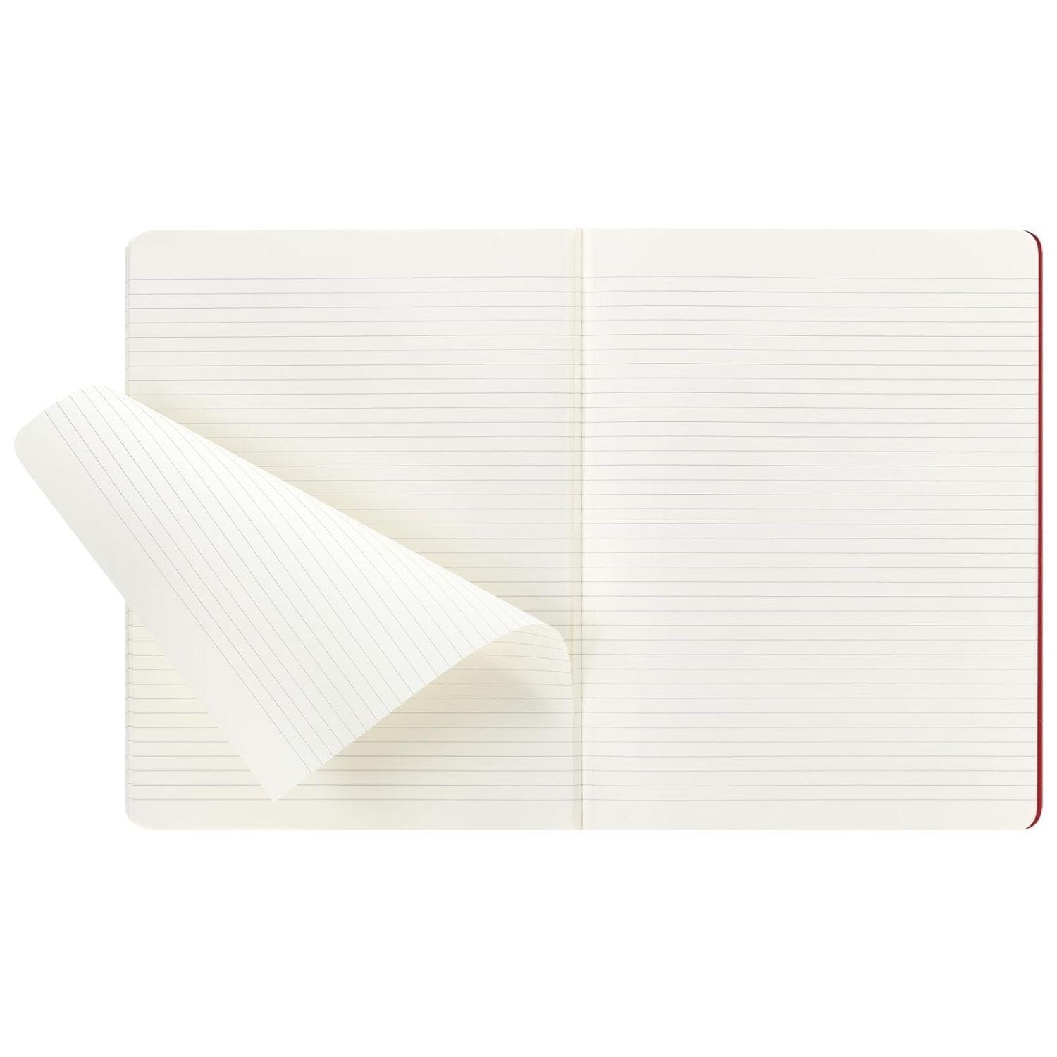Cuaderno Moleskine estudiante-Tapa Blanda-XXL -Rojo-De rayas-2