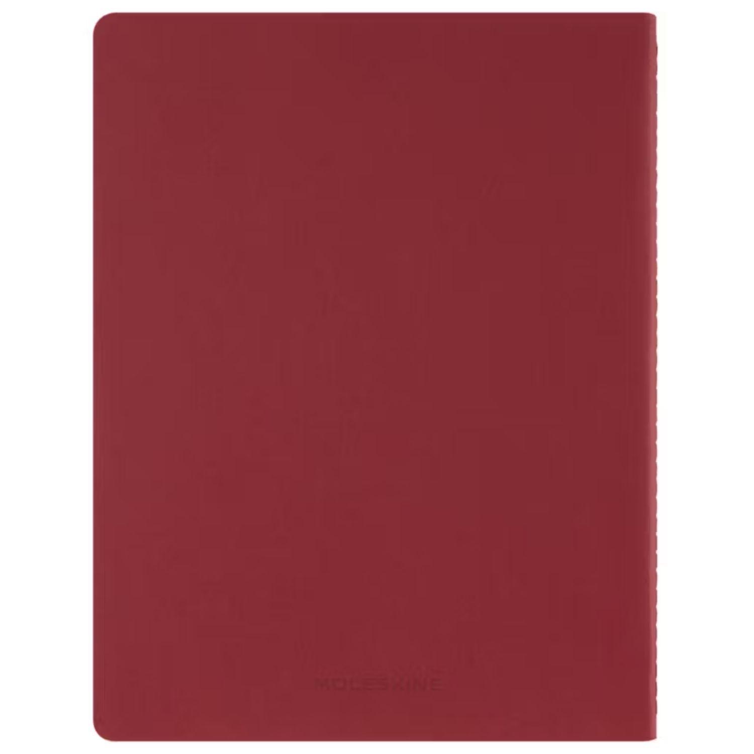 Cuaderno Moleskine estudiante-Tapa Blanda-XXL -Rojo-De rayas-3