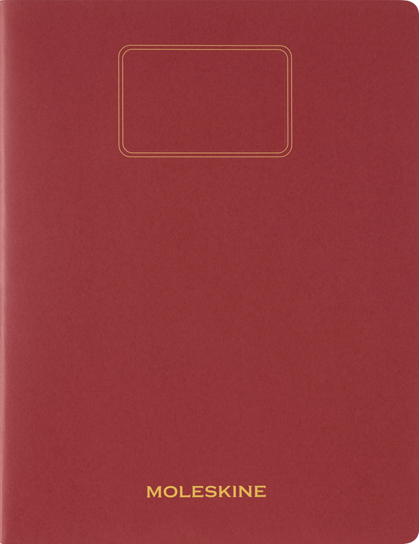 Cuaderno Moleskine estudiante-Tapa Blanda-XXL -Rojo-De rayas-5