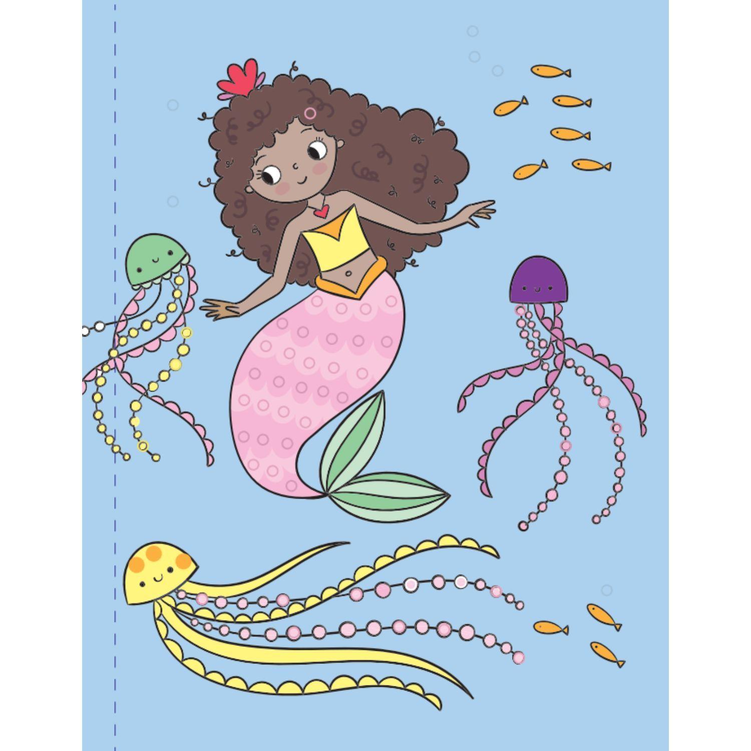Libro SIRENAS - diamantes adhesivos-2