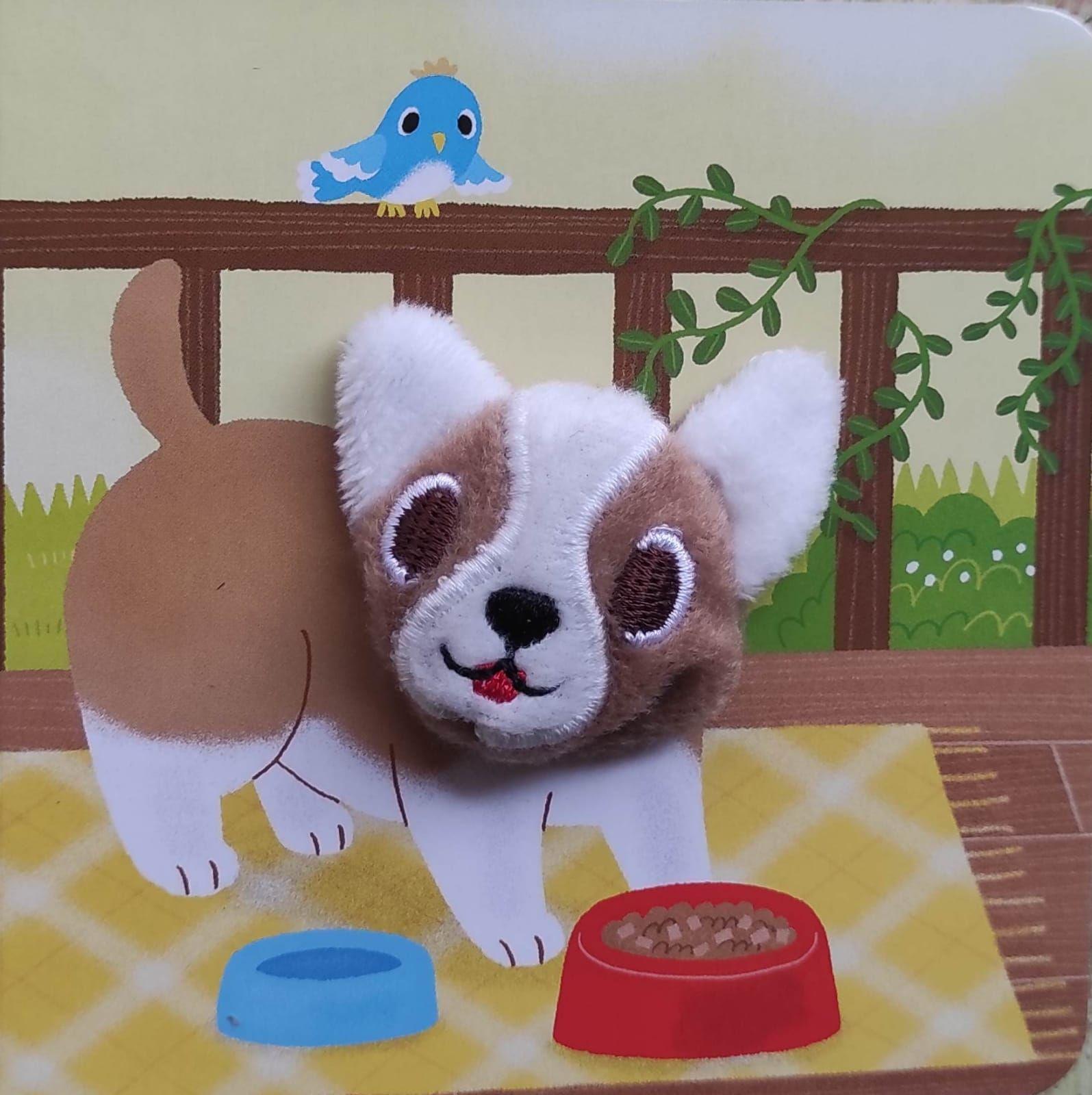 Bebé Perro. Libro con títere de dedo-1