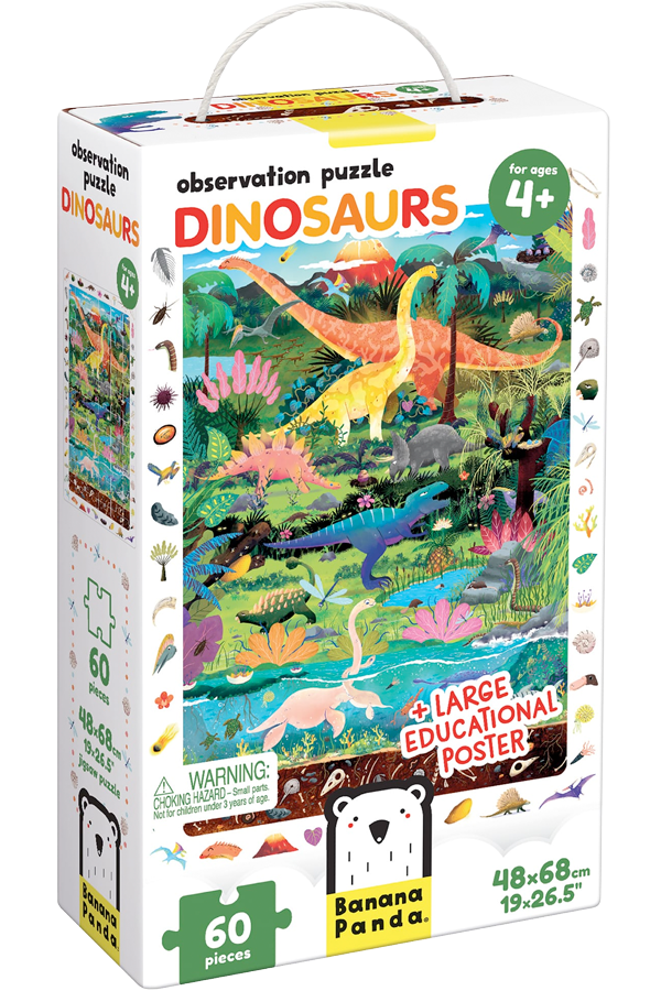 Puzzle Observation Dinosaurs (60 piezas) 4+-6