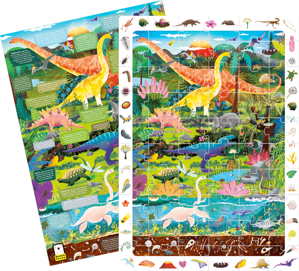 Puzzle Observation Dinosaurs (60 piezas) 4+-7