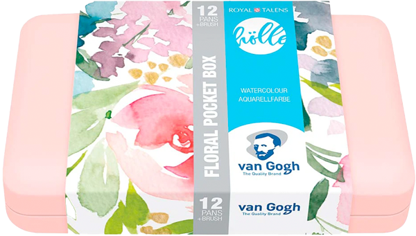 Acuarela en Pastillas Van Gogh Set Frau Hölle Floral 12 Colores-0