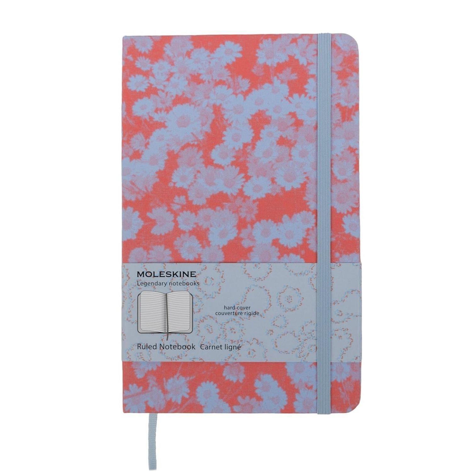 Cuaderno Moleskine Fluorescente -Tapa dura -Large - De rayas-0