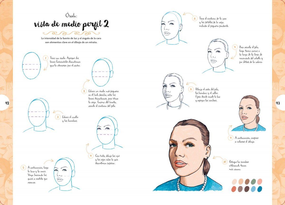 Libro Dibujar en 10 pasos: Caras-2