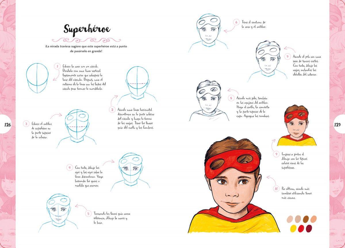 Libro Dibujar en 10 pasos: Caras-3