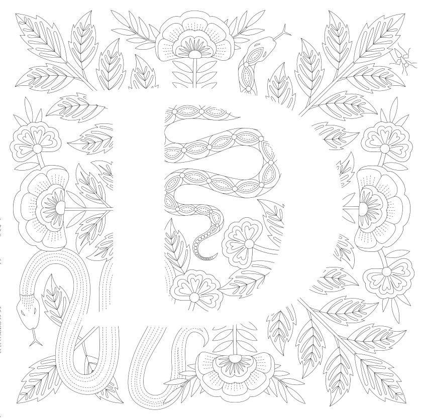 Letras Creativas Para Colorear. Un Abecedario Hermoso-3