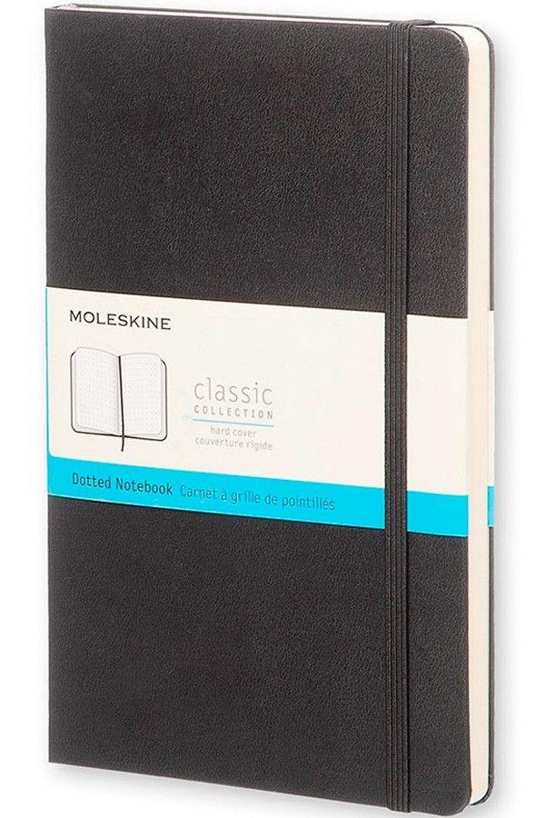 Libreta Moleskine Clasica Tapa Dura Negra L Punteada-0