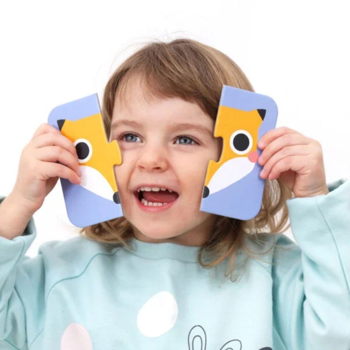 Puzzle Halves Faces (16 piezas, 8 puzzles) 15M+-3