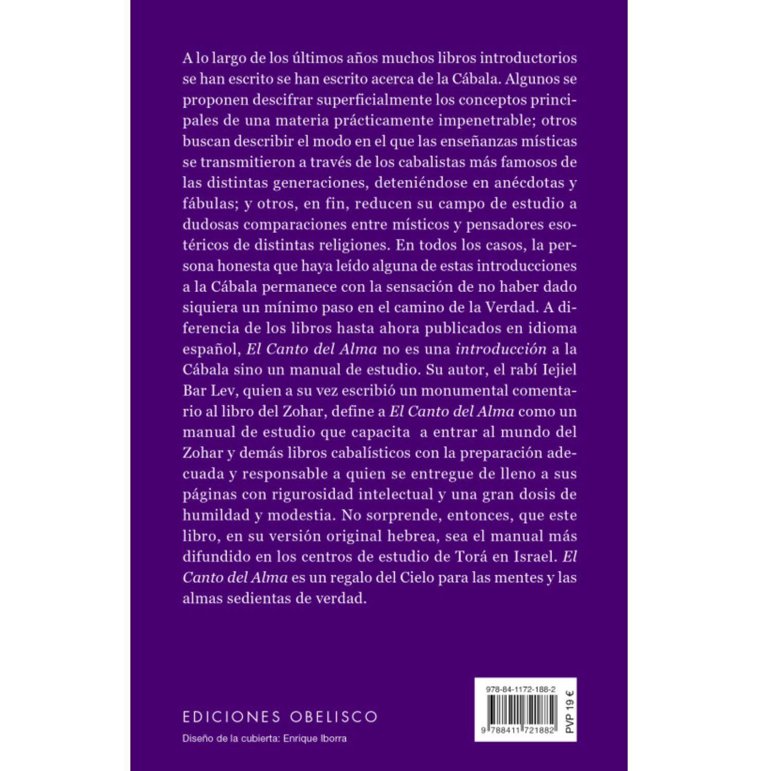 Libro EL CANTO DEL ALMA - RABINO IEJIEL BAR LEV-1
