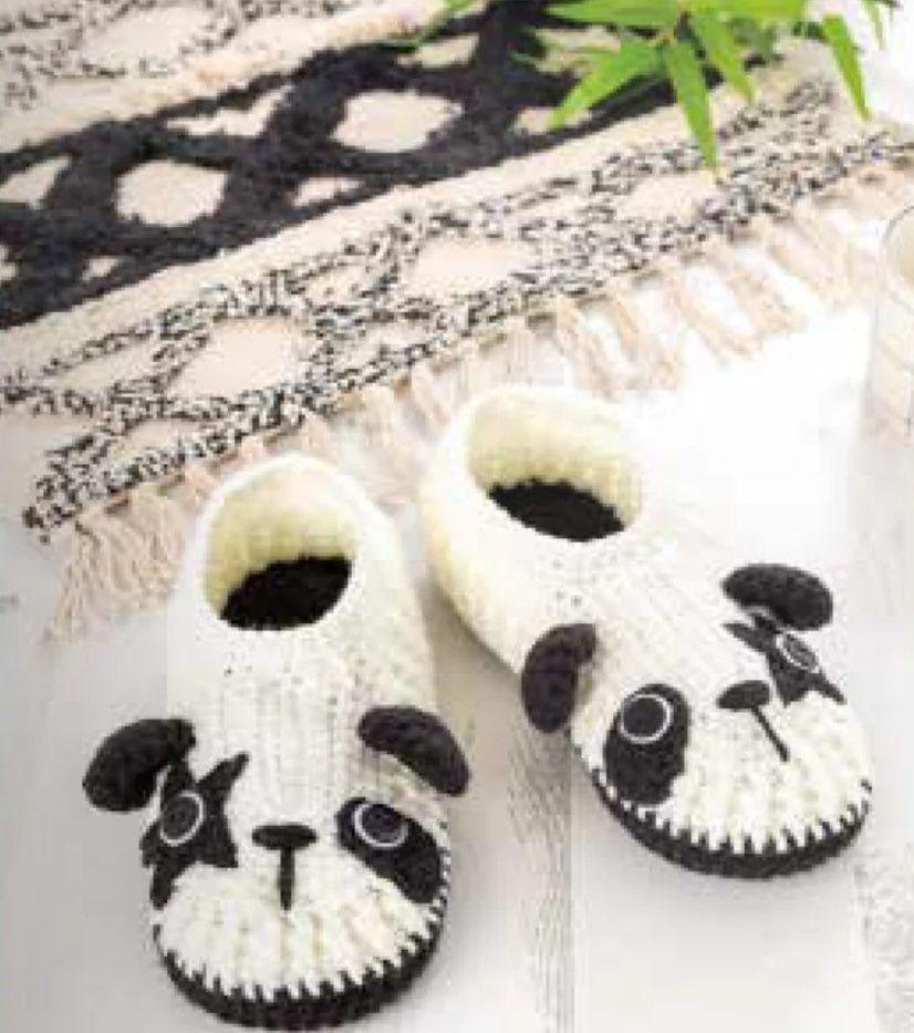 Libro PANTUFLAS A CROCHET. Pantuflas de animales-4