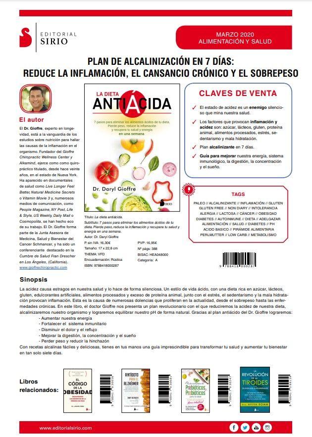 La Dieta Antiácida de Editorial Sirio-2