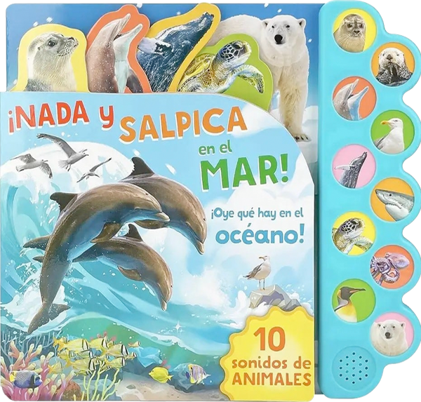 Sonoro 10 sonidos del océano. ¡Nada y salpica en el mar!-5