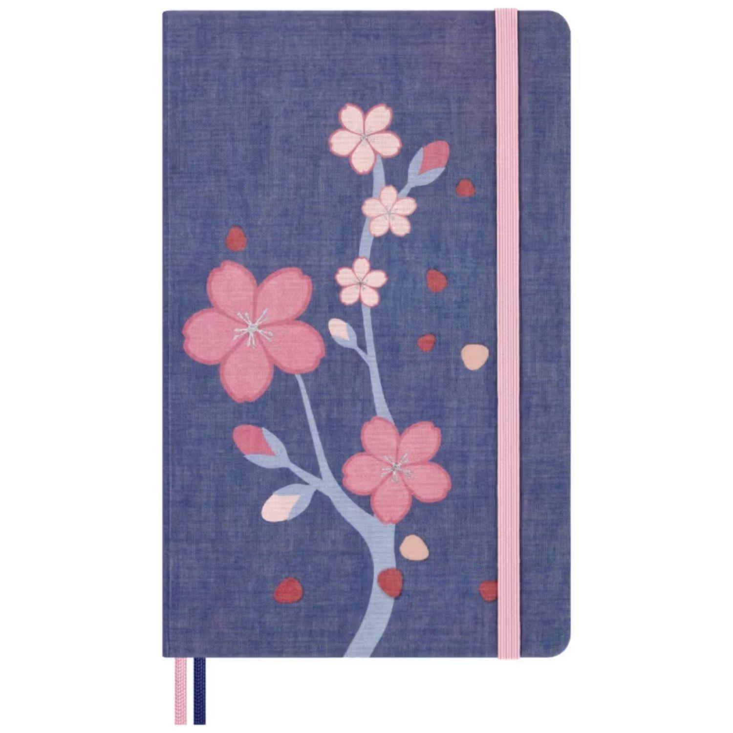 Cuaderno Moleskine Sakura - Tapa dura - Large - Azul - De rayas-0