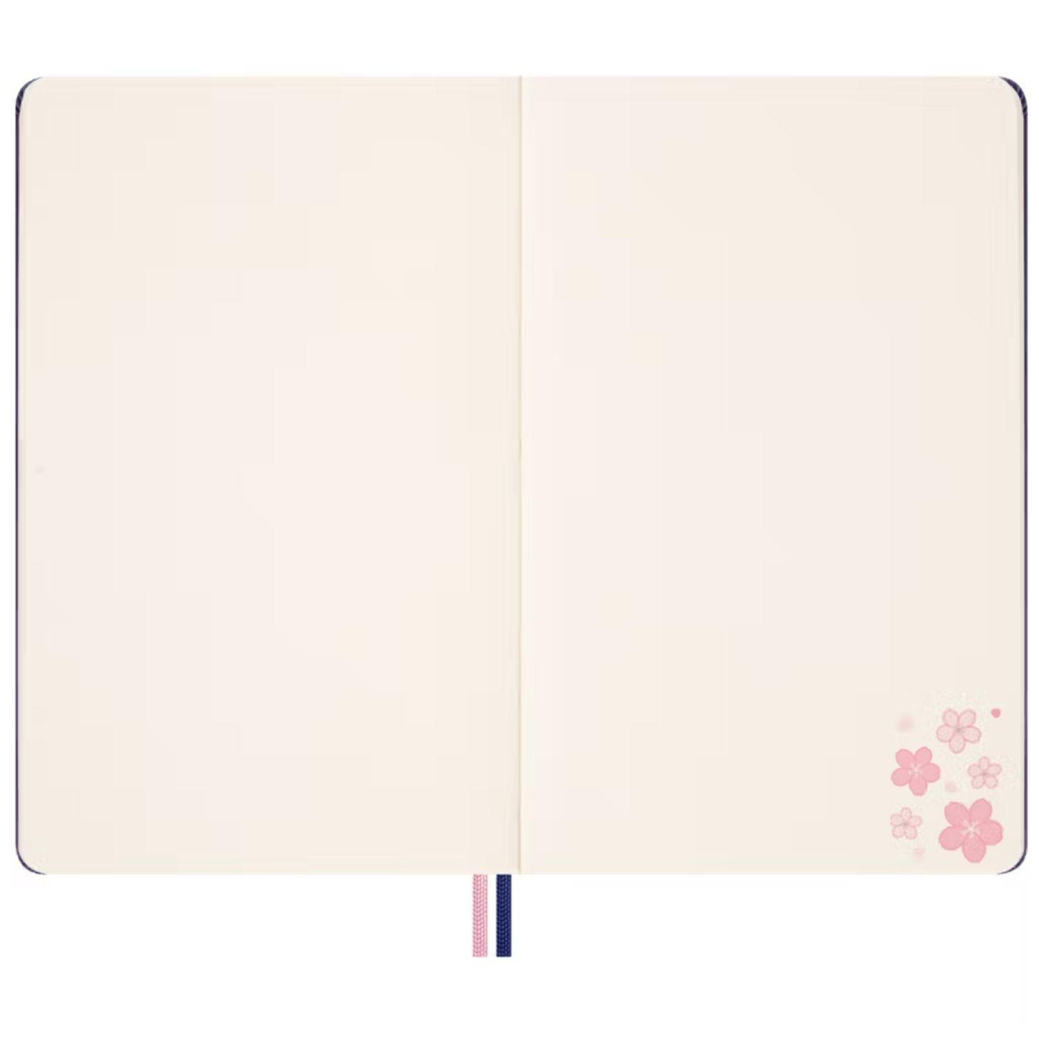 Cuaderno Moleskine Sakura - Tapa dura - Large - Azul - De rayas-3