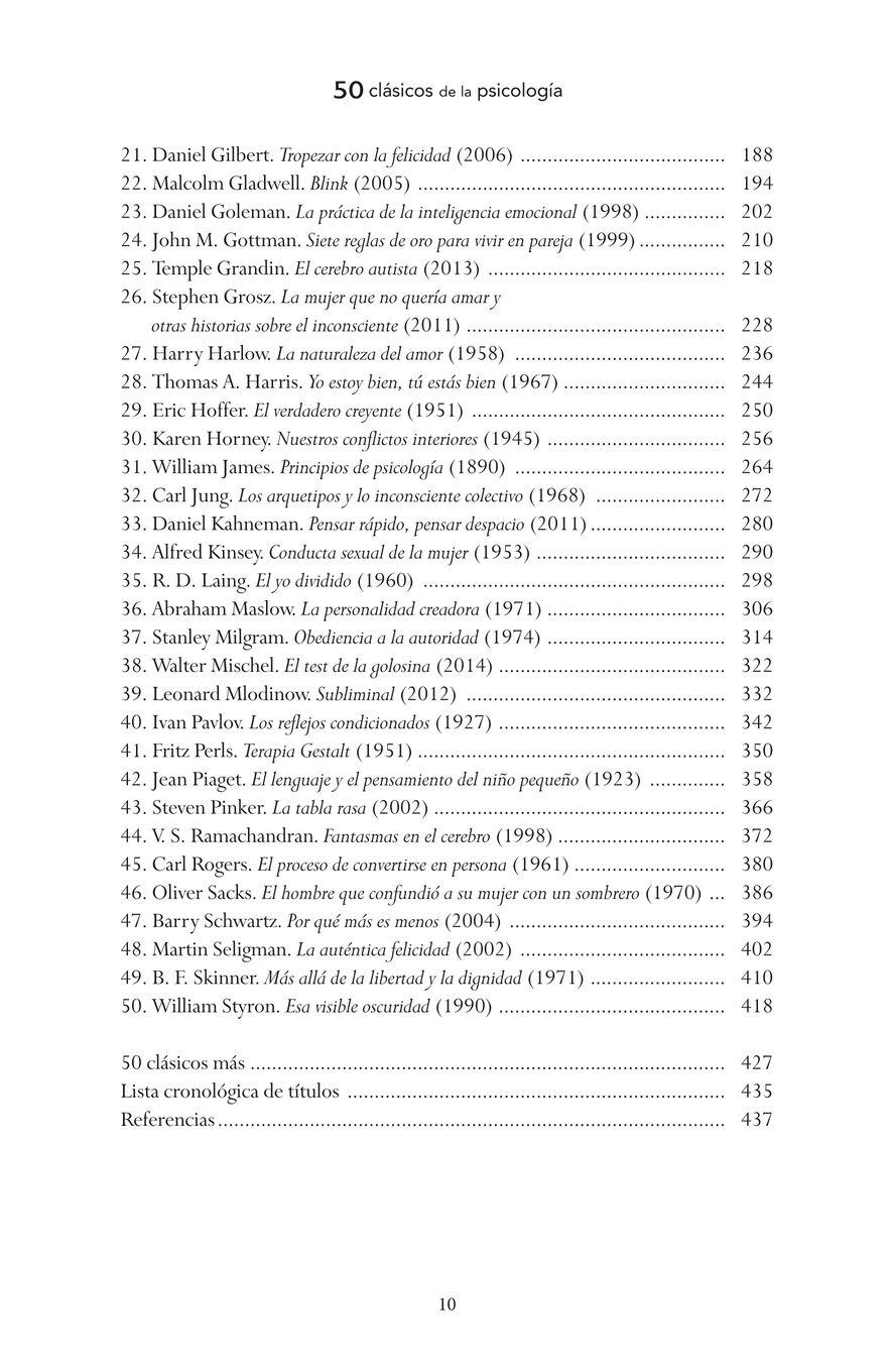 50 Clasicos De La Psicologia. Nueva Edicion-1