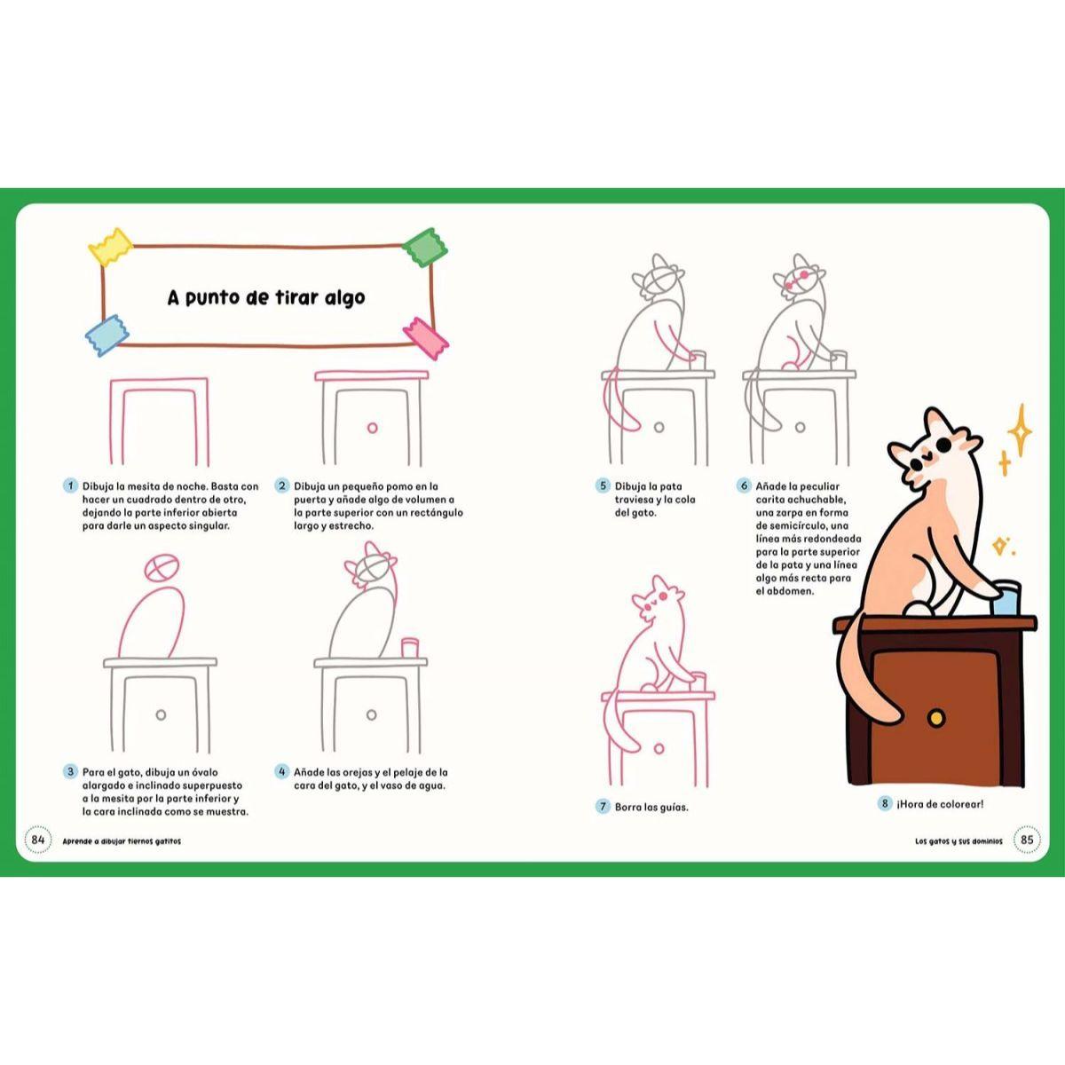 Aprende a dibujar tiernos gatitos-3