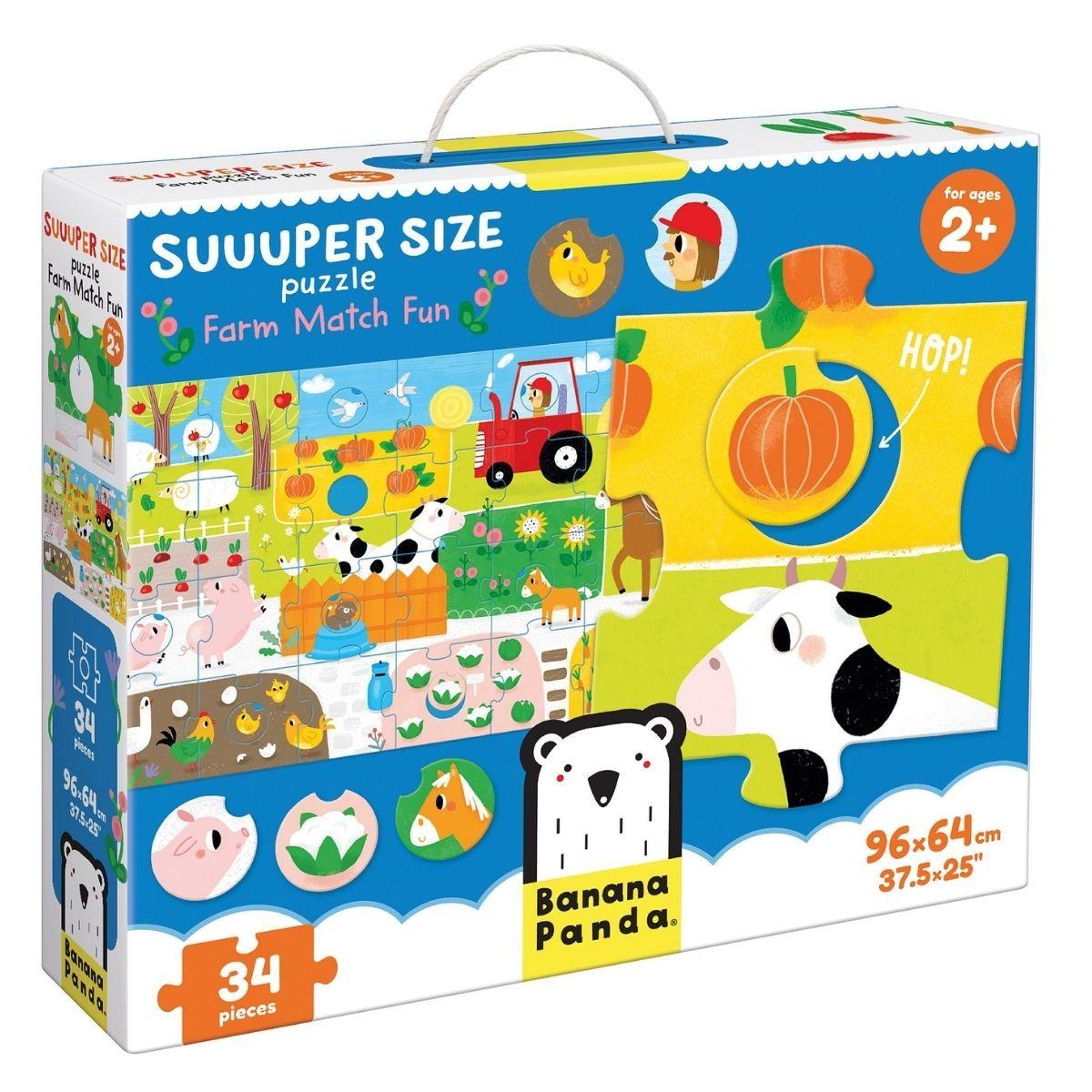 Puzzle Suuuper Size Farm Match Fun (34 piezas) 2+-0