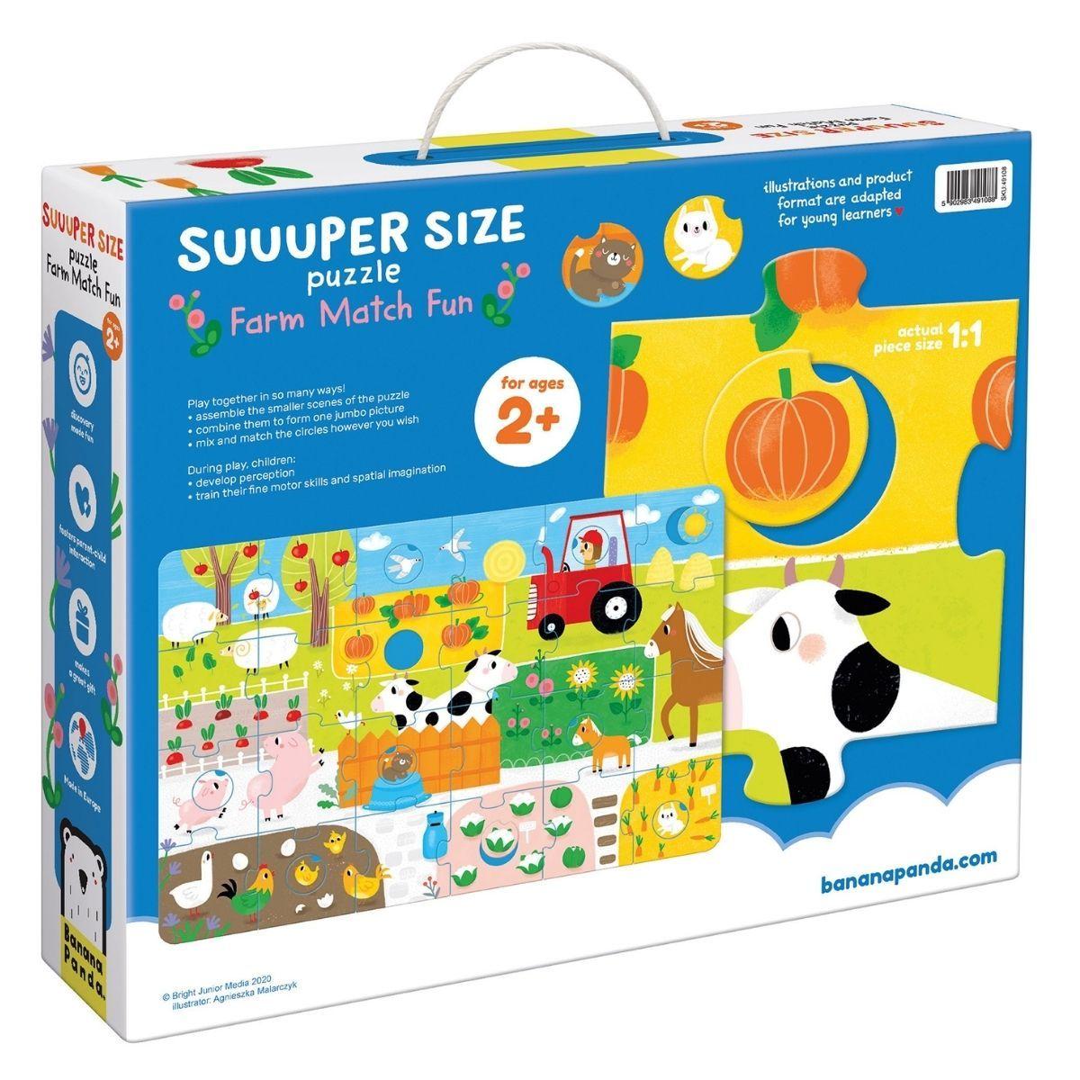 Puzzle Suuuper Size Farm Match Fun (34 piezas) 2+-4