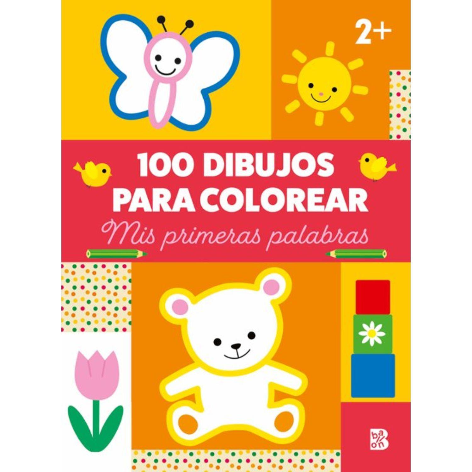 Libro 100 DIBUJOS PARA COLOREAR - MIS PRIMERAS PALABRAS-0