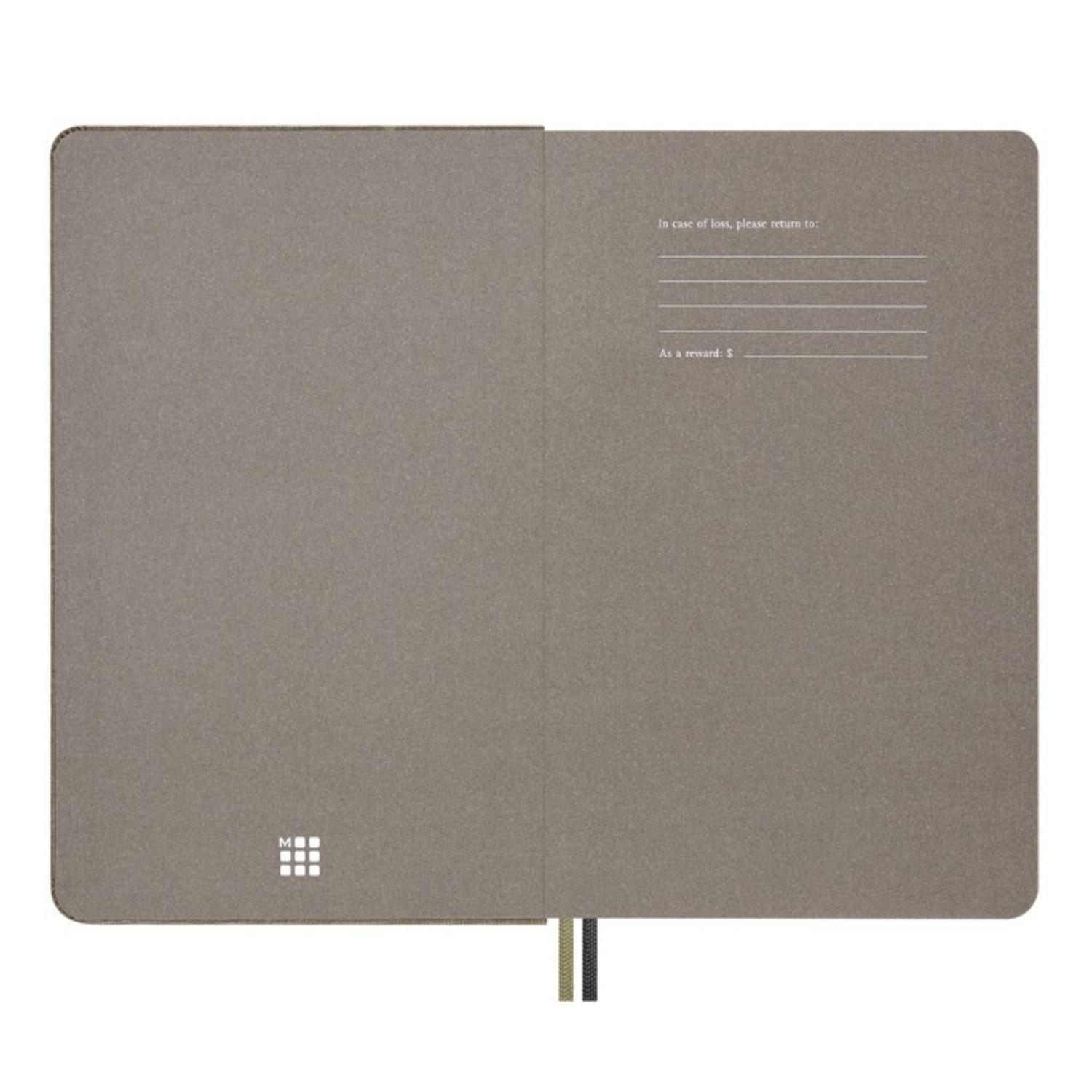 Cuaderno Moleskine Serpiente con rosas café - Tapa dura - Large - De rayas-1