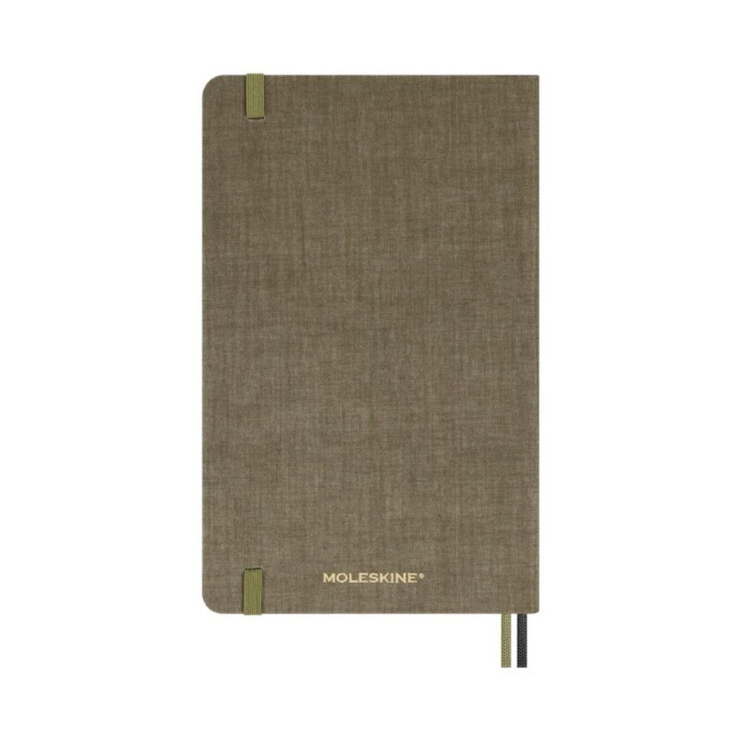 Cuaderno Moleskine Serpiente con rosas café - Tapa dura - Large - De rayas-4