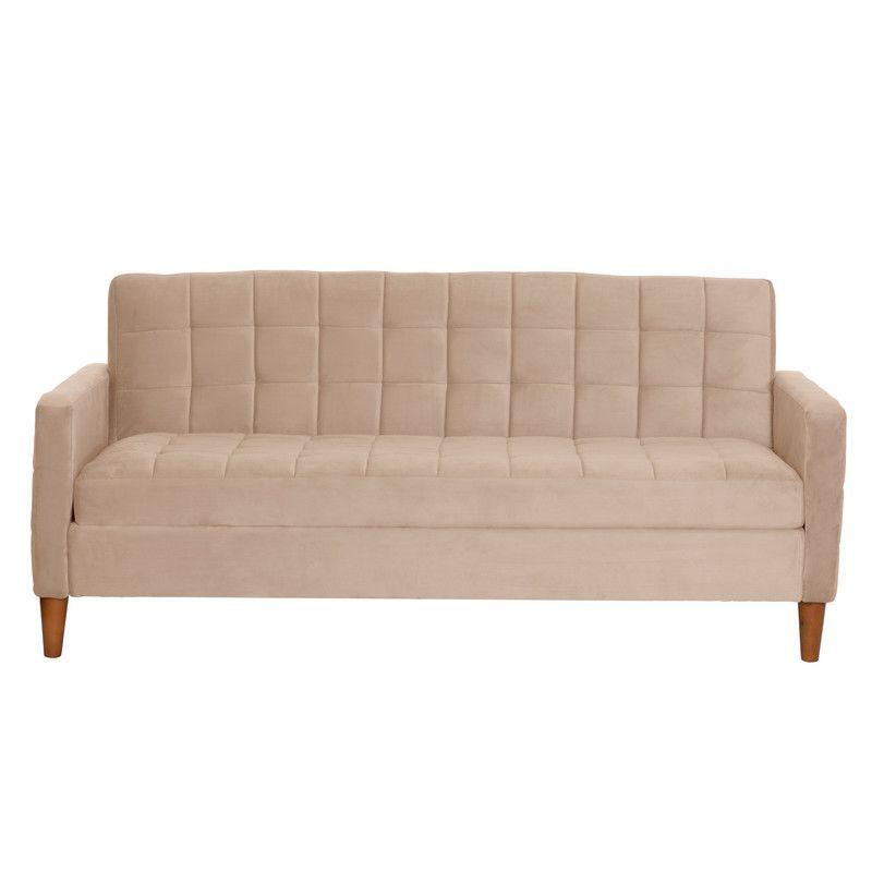 FUTON GENOVA  TELA VELVET BEIGE-2