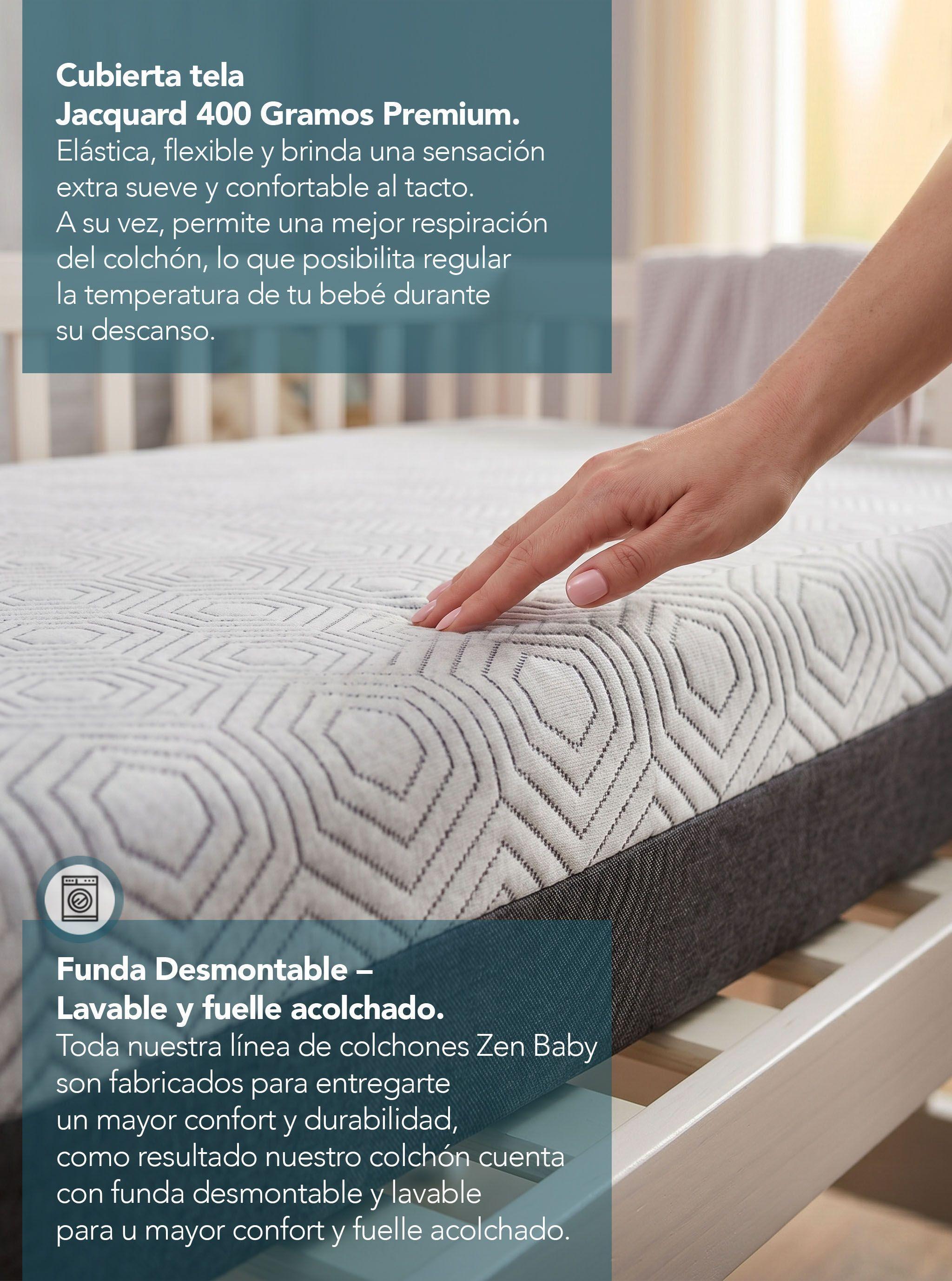 Colchón Cuna Zen Top Baby Hybrid 70x100 Cm - Funda Lavable-3