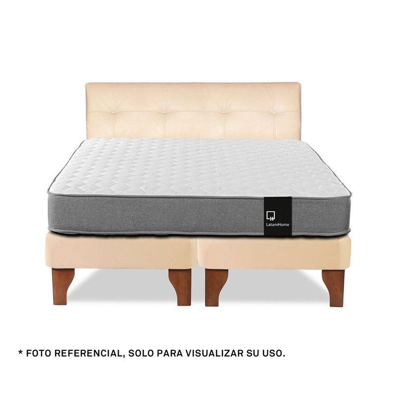 Respaldo Best Pu Beige 2 Plazas-3