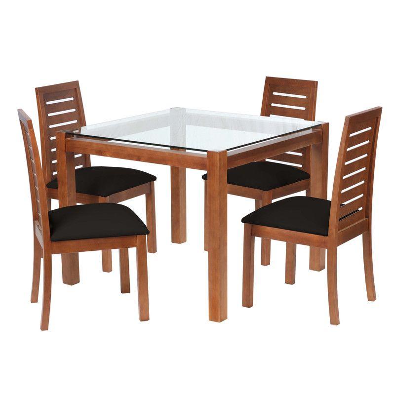 Juego De Comedor Barcelona 1000X1000 S/Tenerife Pu Negro-0