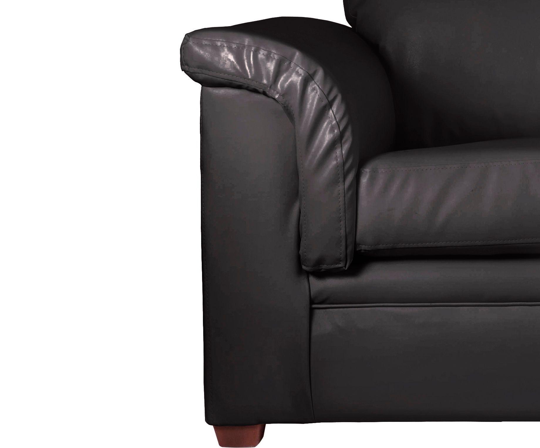 SOFA ANCONA 3C PU GRANO NEGRO-3