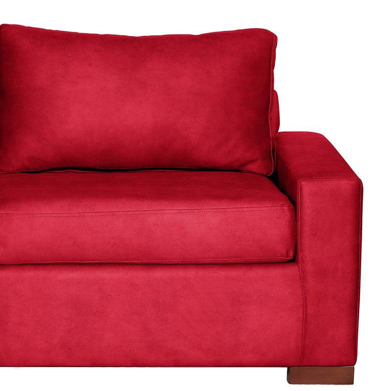Sofa Cama Livorno 2Pl Cuero Kentucky Rojo-3