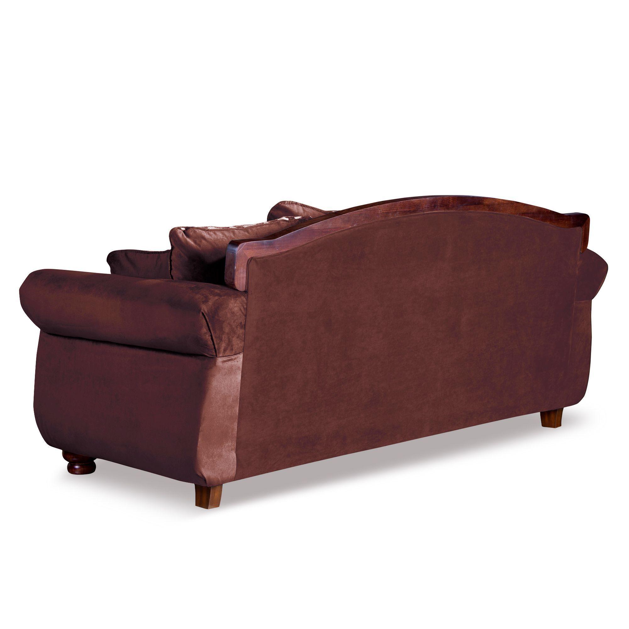 Sofa Catania 2 Cuerpos Clásico Tela Velvet-4