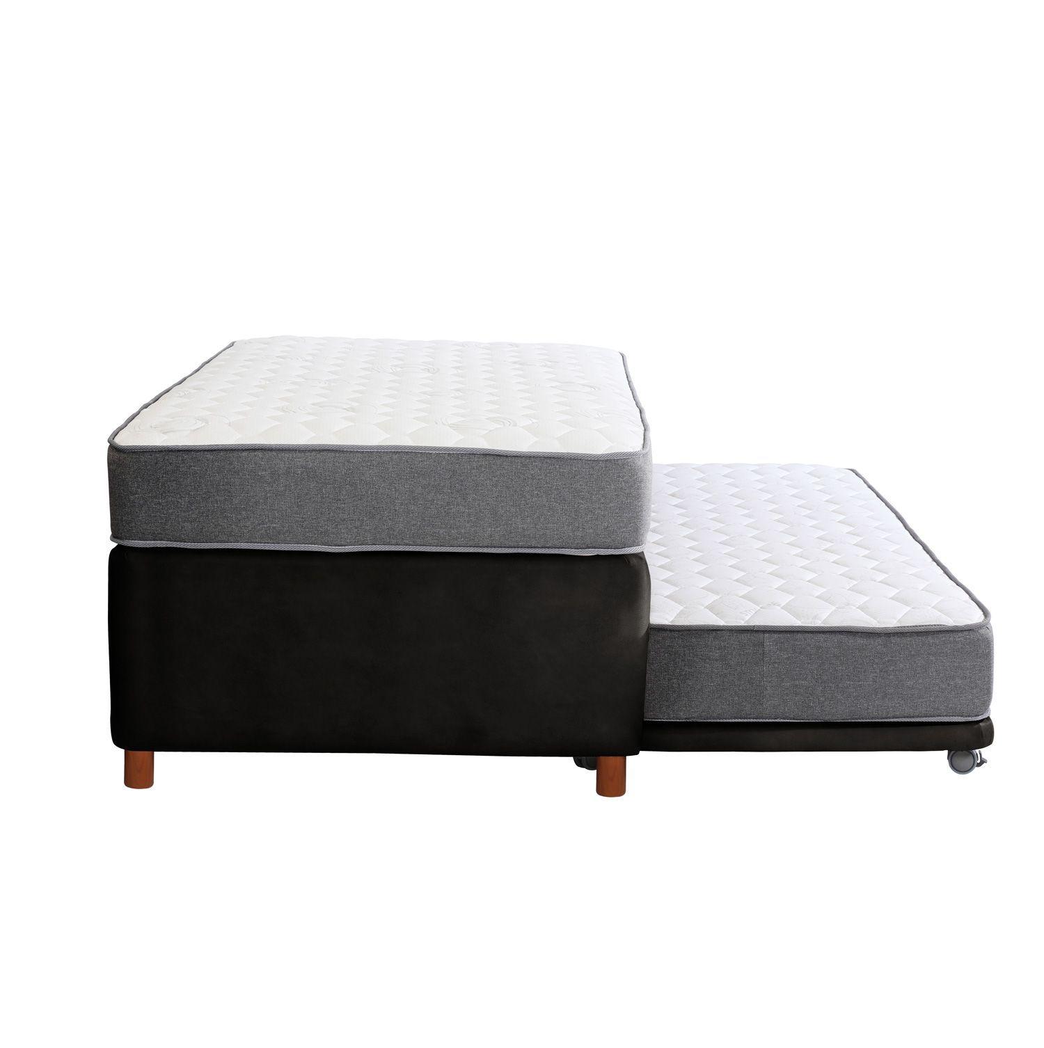 CAMA NIDO ZEN BEST CUERO NEGRO 1 1/2 PZA-2