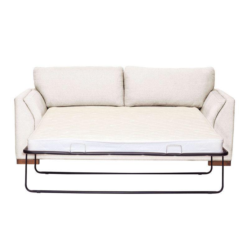 Sofa Cama Milan 2Pl Con Resortes Pocket Lino Blanco-2