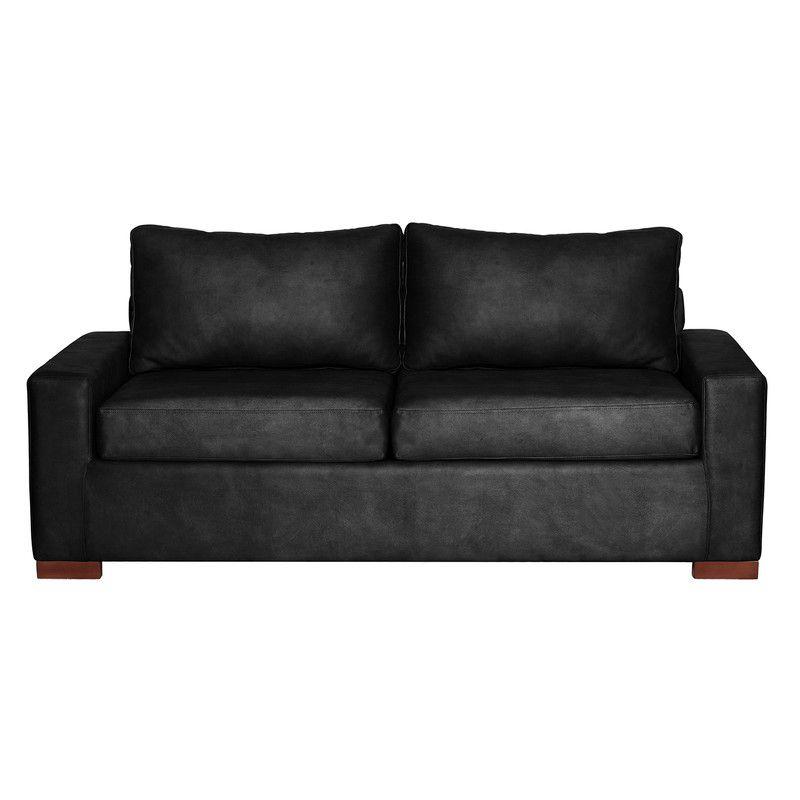 Sofa Cama Livorno 2Pl Cuero Kentucky Negro-2