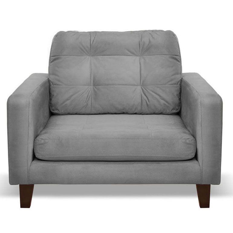Sofa Napoles 1C Tela  Velvet  Gris-0